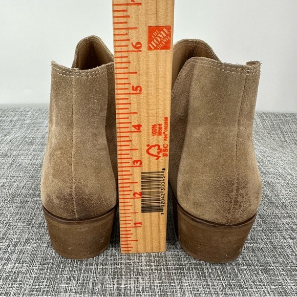 Splendid‎ Hamptyn Tan Suede Ankle Boots Size 8 Side Zip Neutral Women - Picture 7 of 11